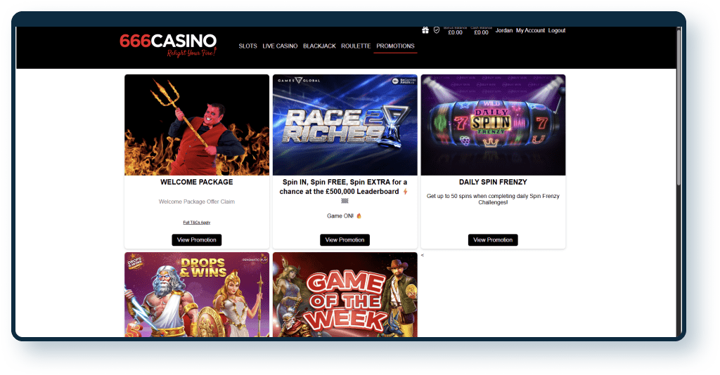 666 Casino Promotions