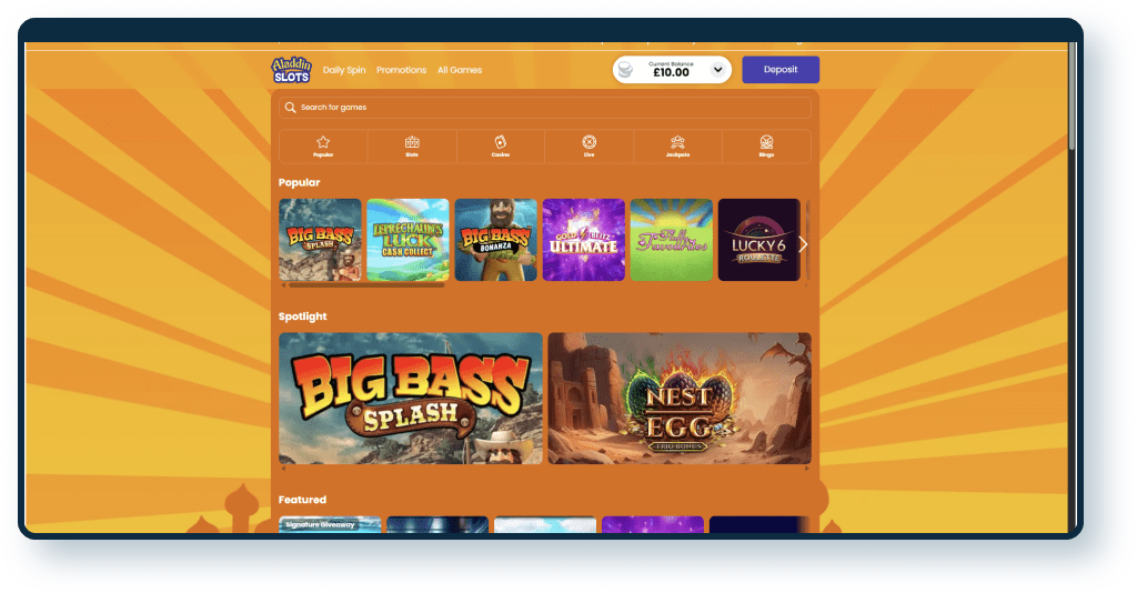 Aladdin Slots Review