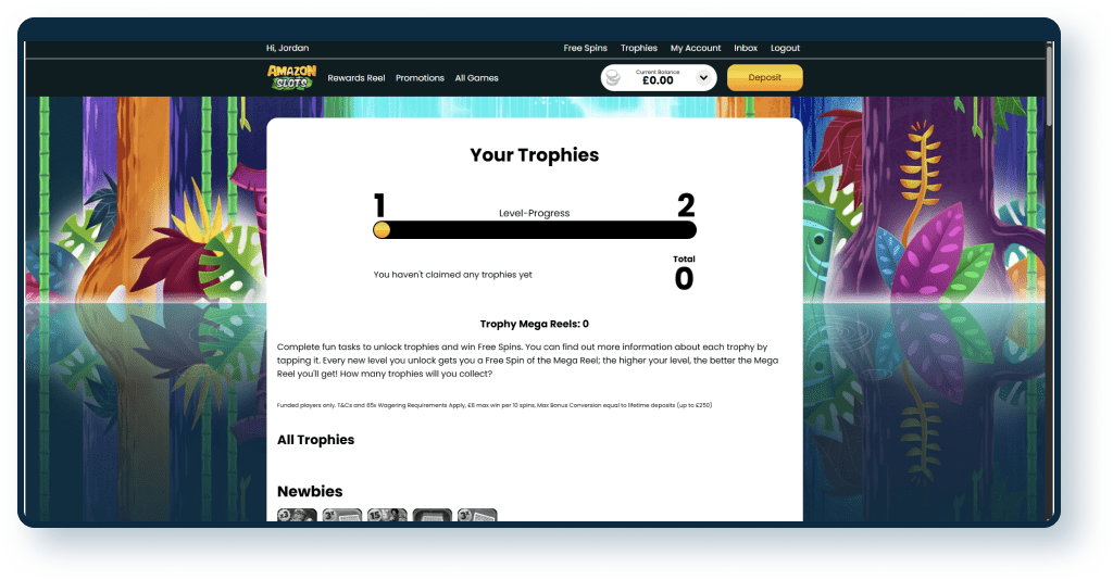 Amazon Slots Trophies