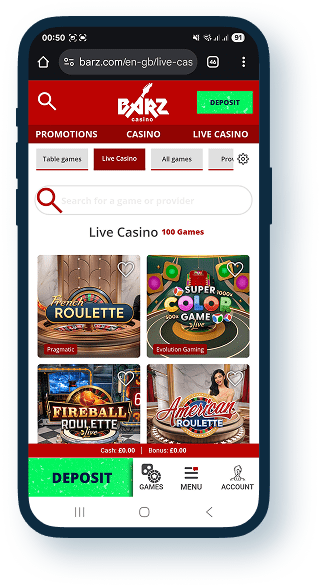 Barz Casino Mobile 2