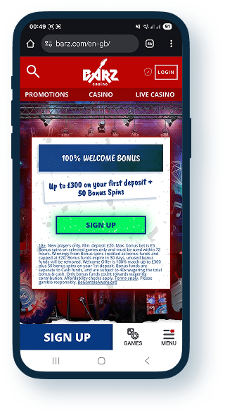Barz Casino Mobile 3
