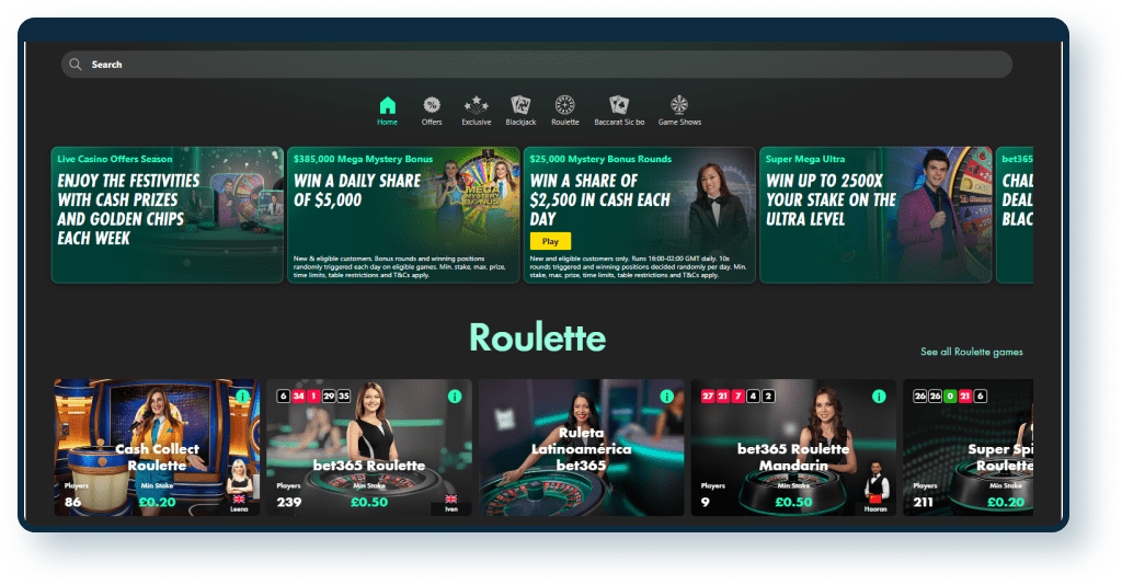 Bet365 Live Casino