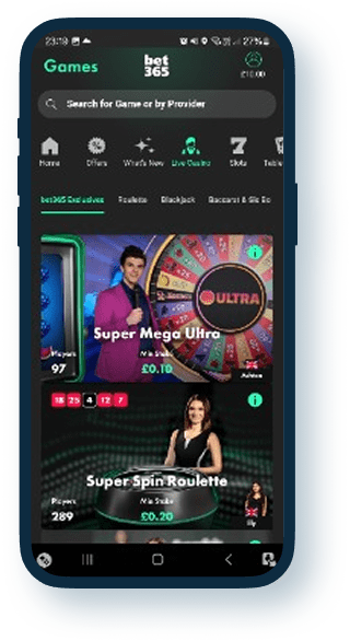 Bet365 Mobile Casino 3