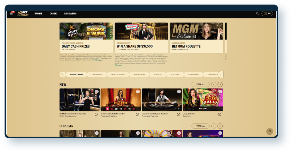 BetMGM Live Casino