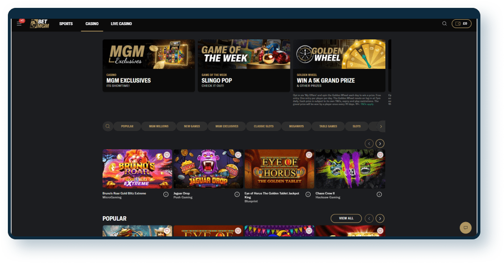 BetMGM Games