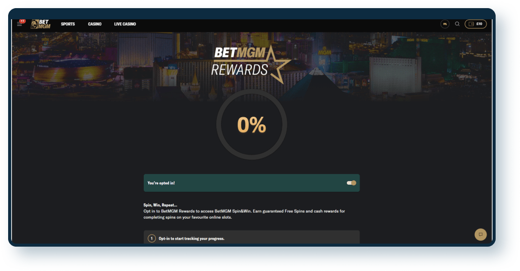 BetMGM Rewards 1