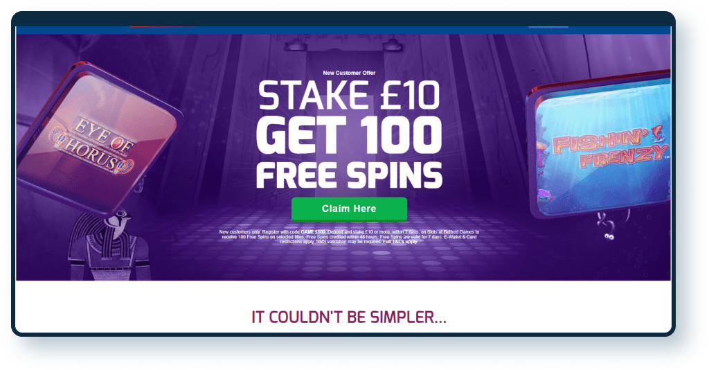 Betfred Casino Registration step 1