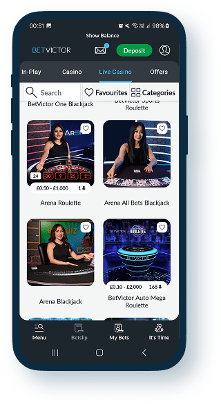 Betvictor Mobile Casino 2