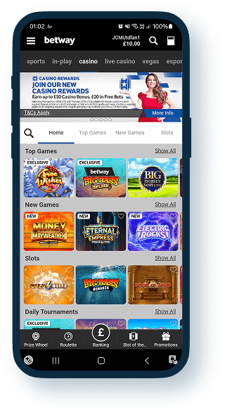 Betway Mobile Casino 1
