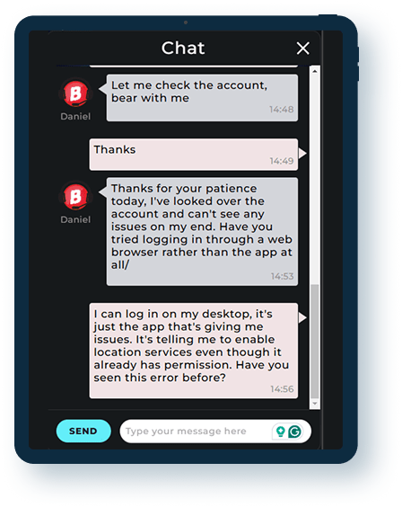 Buzz Bingo Live Chat 2