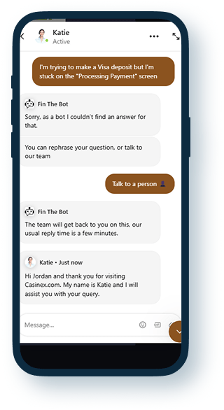Casinex Live Chat 1