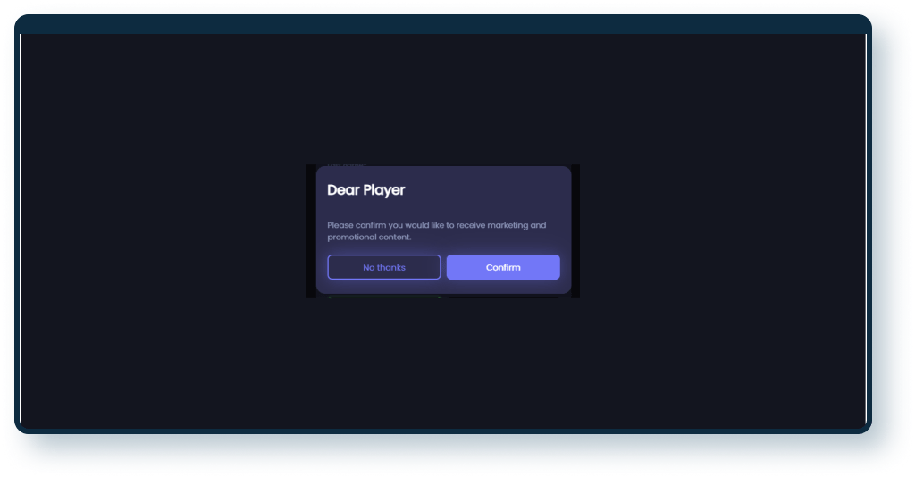 Casinex Registration step 3
