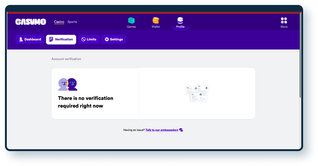Casumo Casino KYC