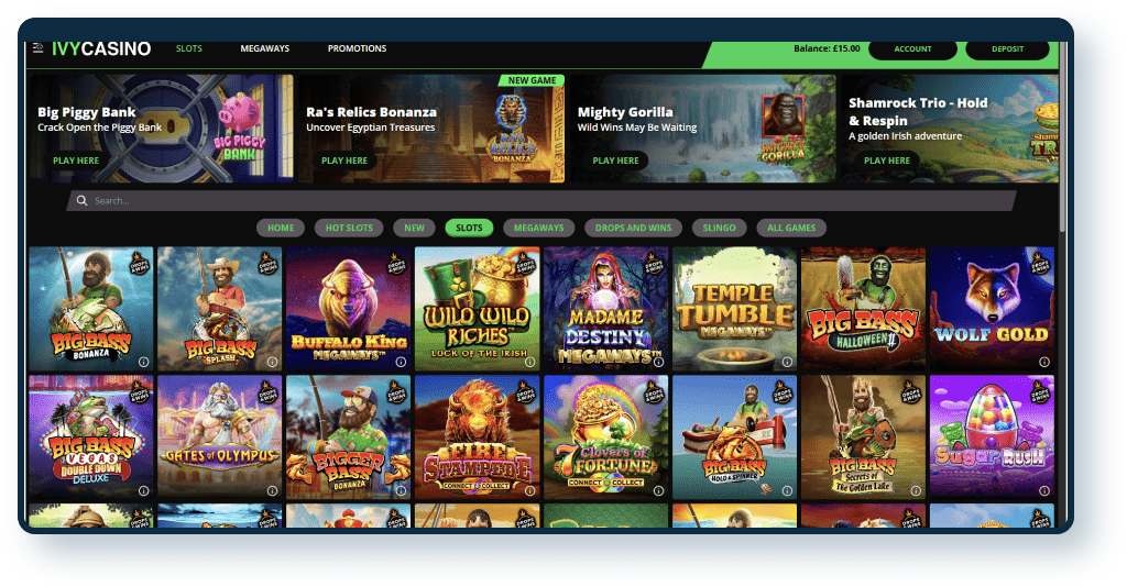 Best Slot Games at Ivy Casino