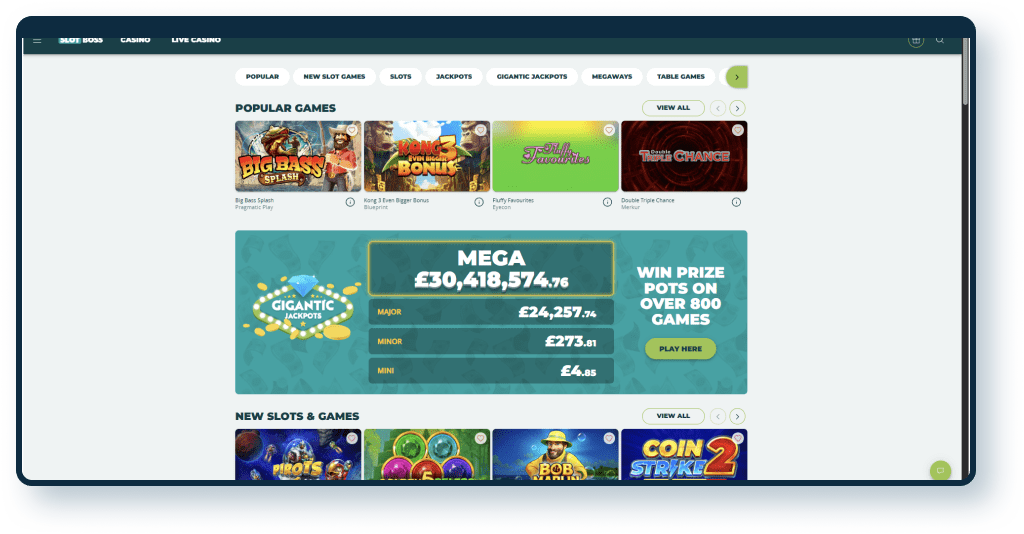 Slot Boss Casino Review