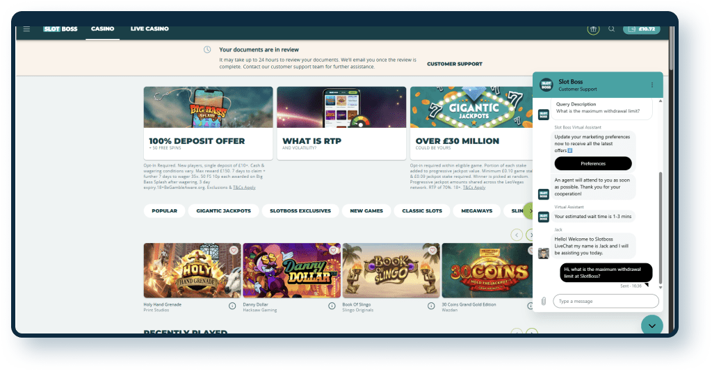 Slot Boss Live Chat 2