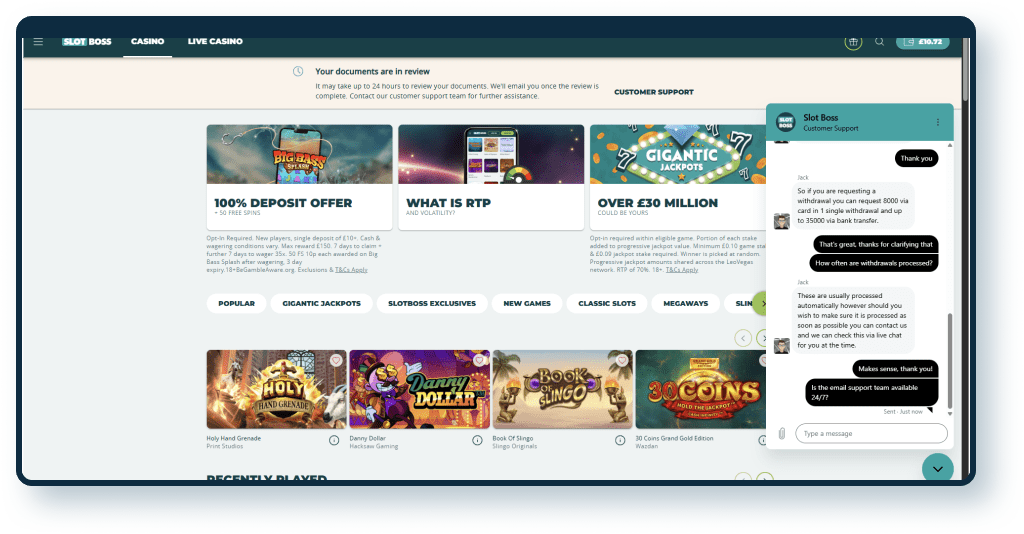 Slot Boss Live Chat 4