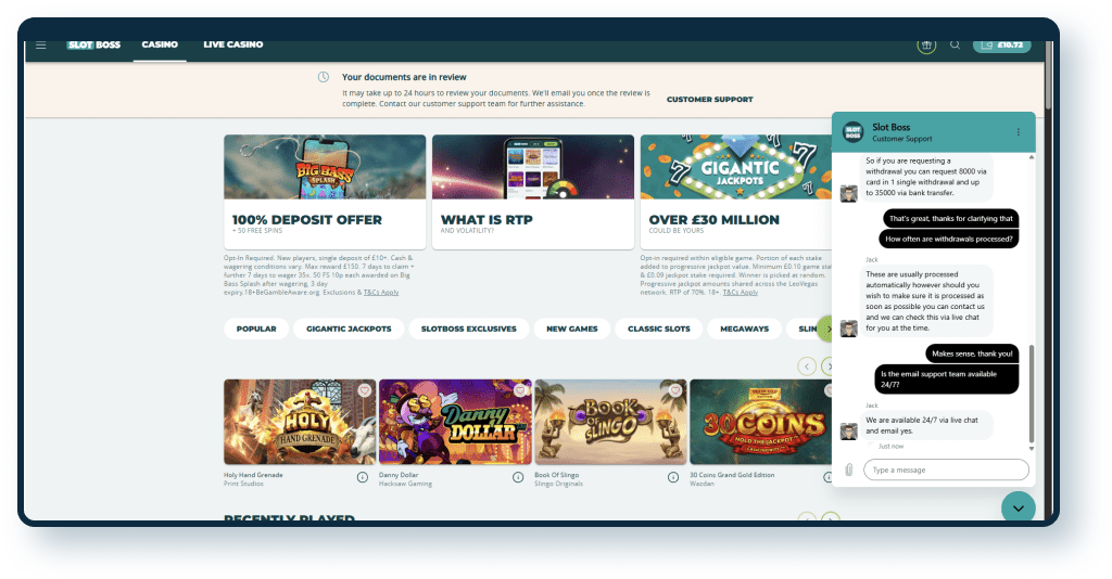 Slot Boss Live Chat 5