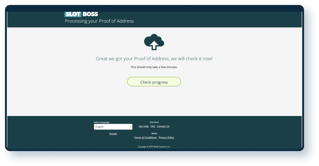 Slot Boss KYC 2