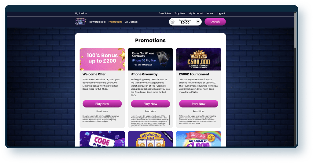 slotsitesuk.co.uk Promotions