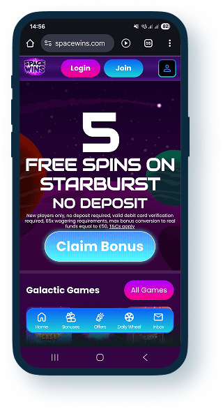 Space Wins Mobile Casino 1