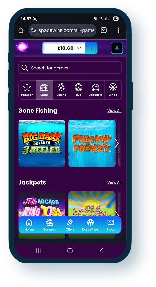 Space Wins Mobile Casino 4