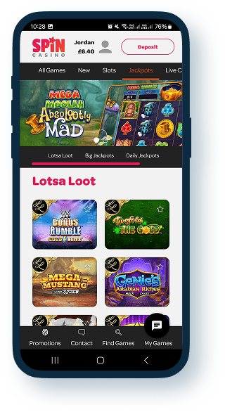 Spin Casino Mobile 3