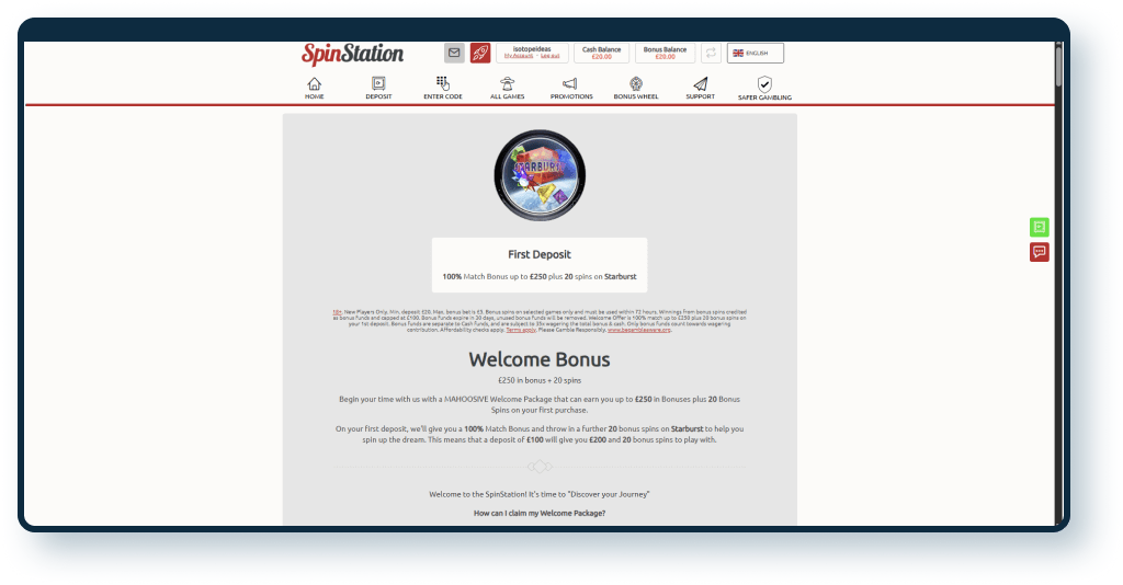 Spin Station Casino Promotions
