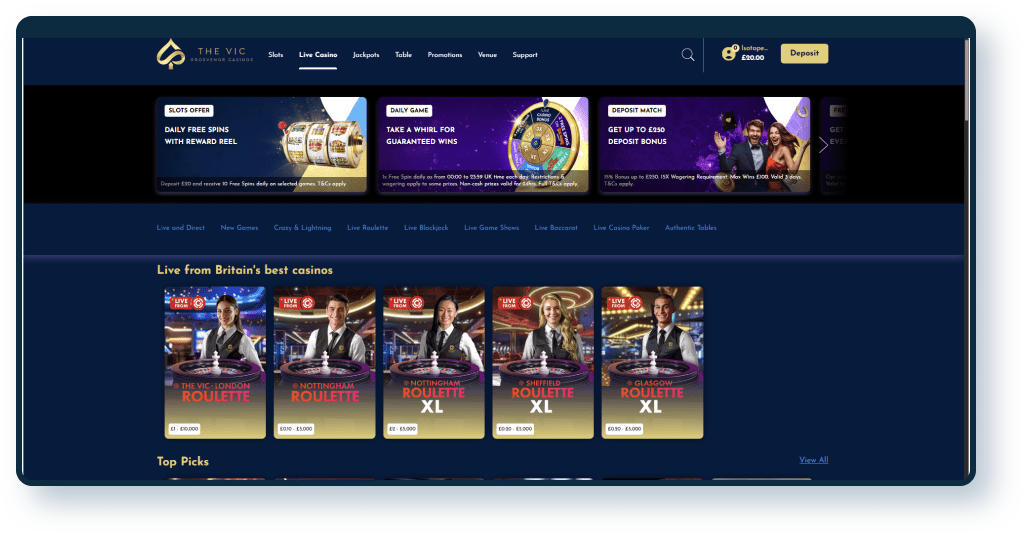 The Vic Live Casino