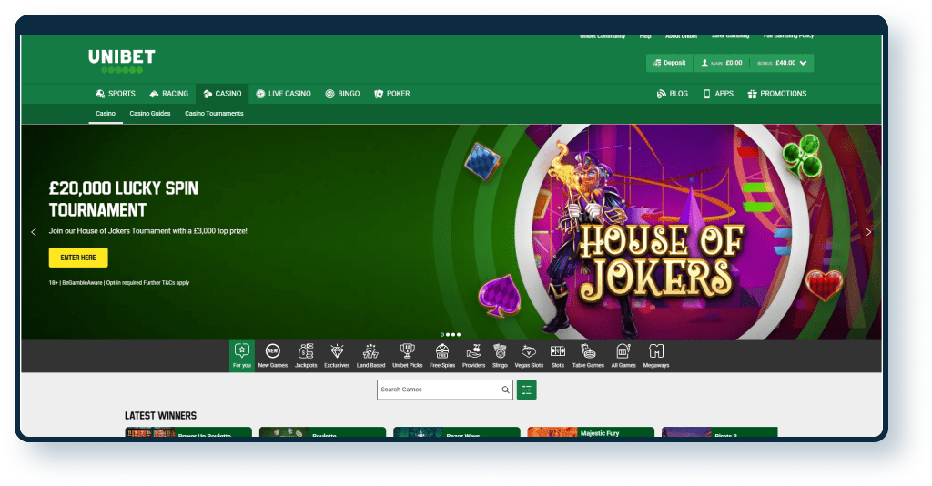 Unibet Casino Review