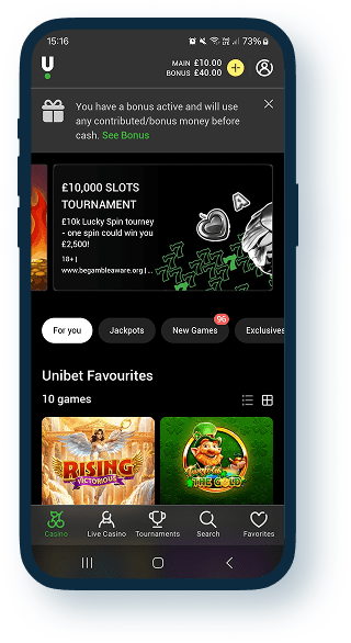Unibet Casino Mobile 1