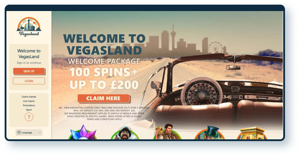 Vegas Land Casino Review