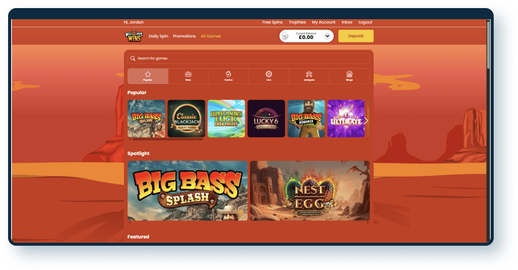 Wild West Wins Games