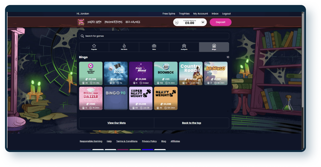 Wizard Slots Bingo Games