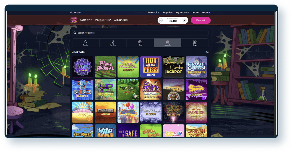 Wizard Slots Jackpots