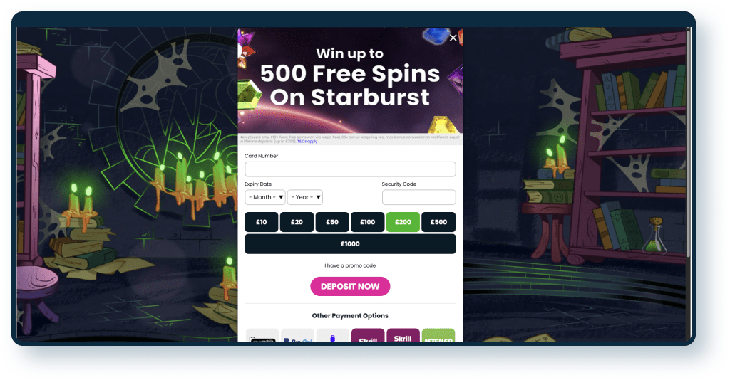 Wizard Slots Registration step 4