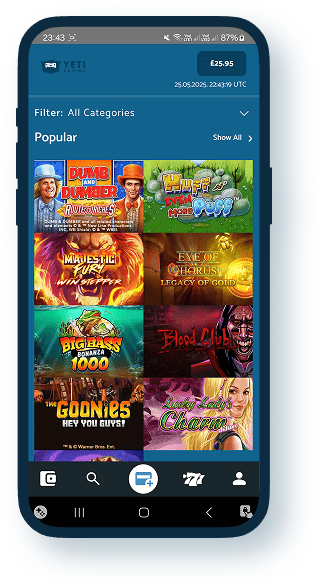 Yeti Casino Mobile