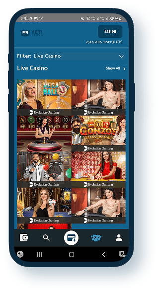 Yeti Casino Mobile 3
