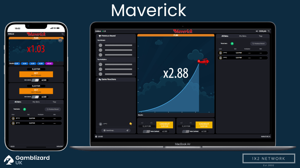 maverick crash betting game