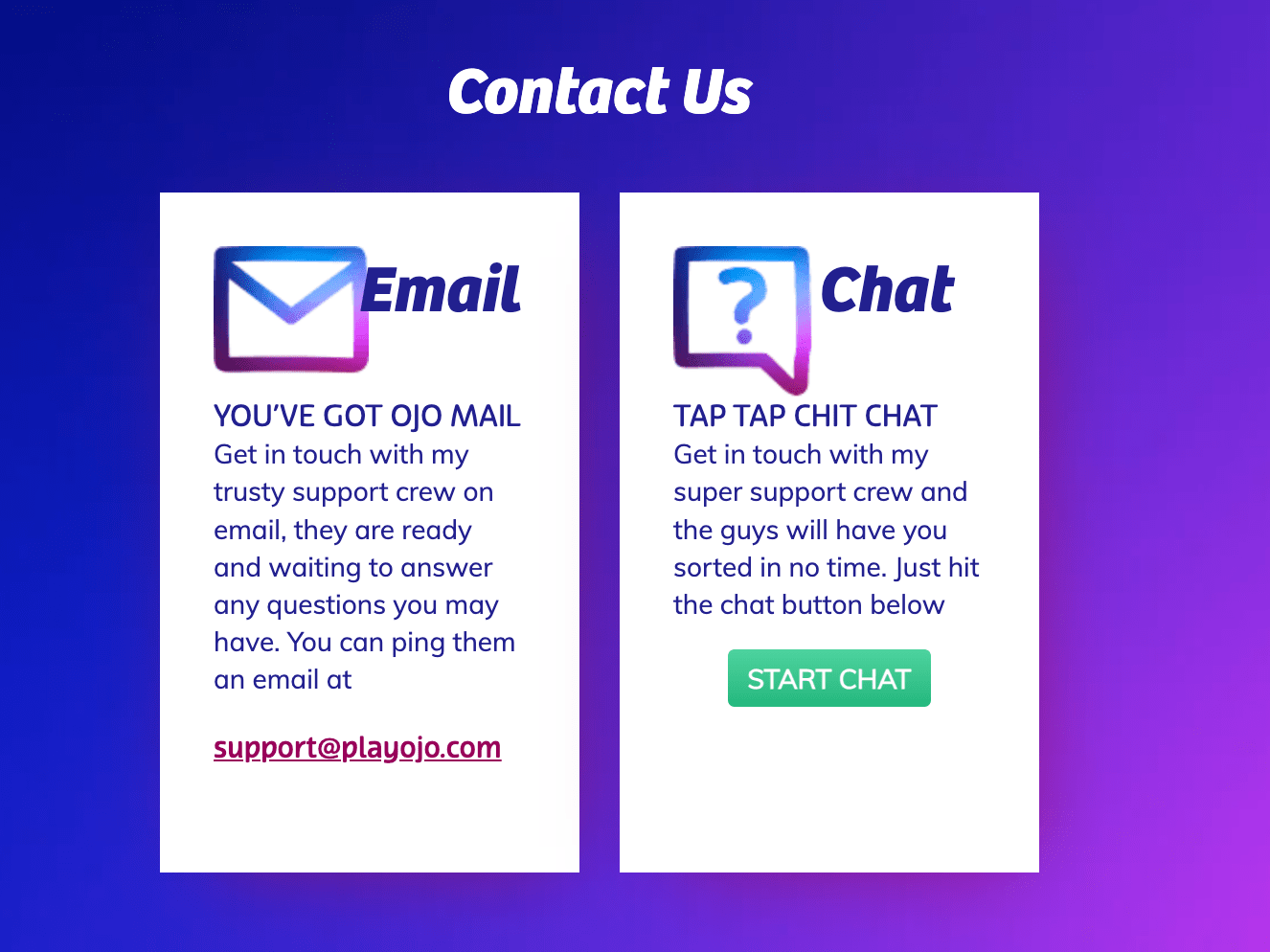 playojo customer support