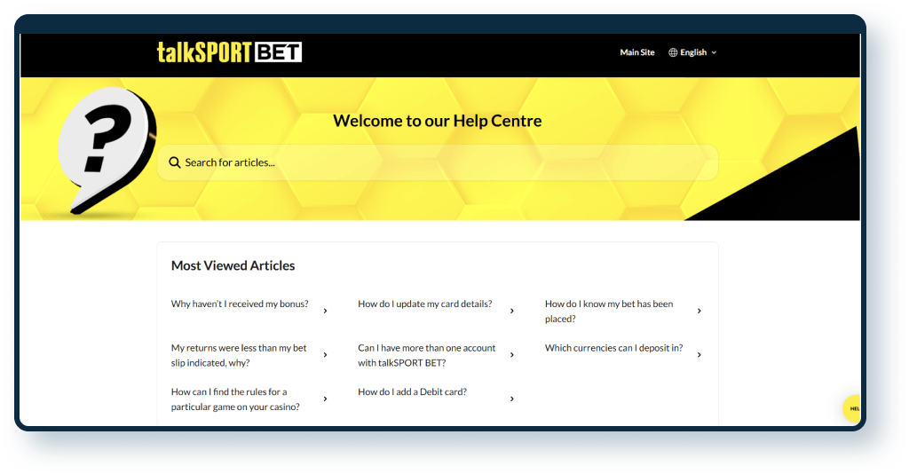 talkSPORT BET Help Centre