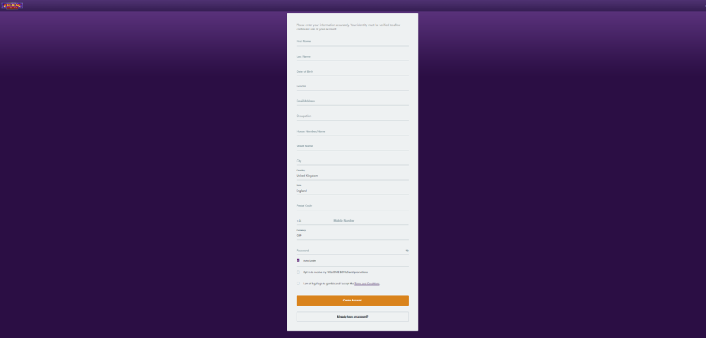 zodiac casino sign up