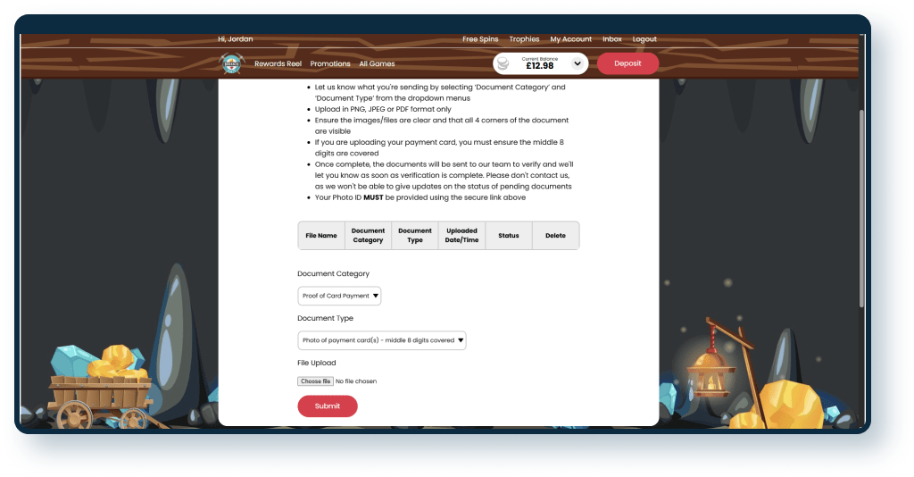 Bonanza Slots KYC