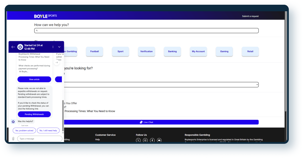BoyleSports Live Chat 3
