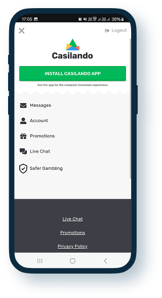 Casilando Mobile Casino 3
