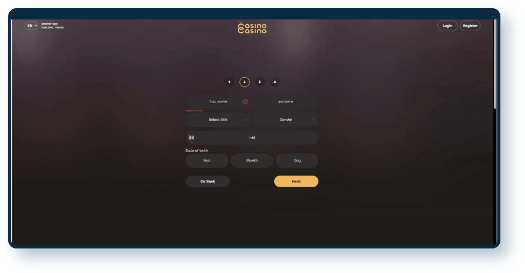 certificado Casoo Casino bónus de recarga anúncio