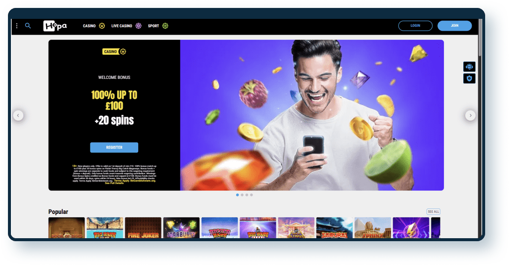 Hopa Casino review