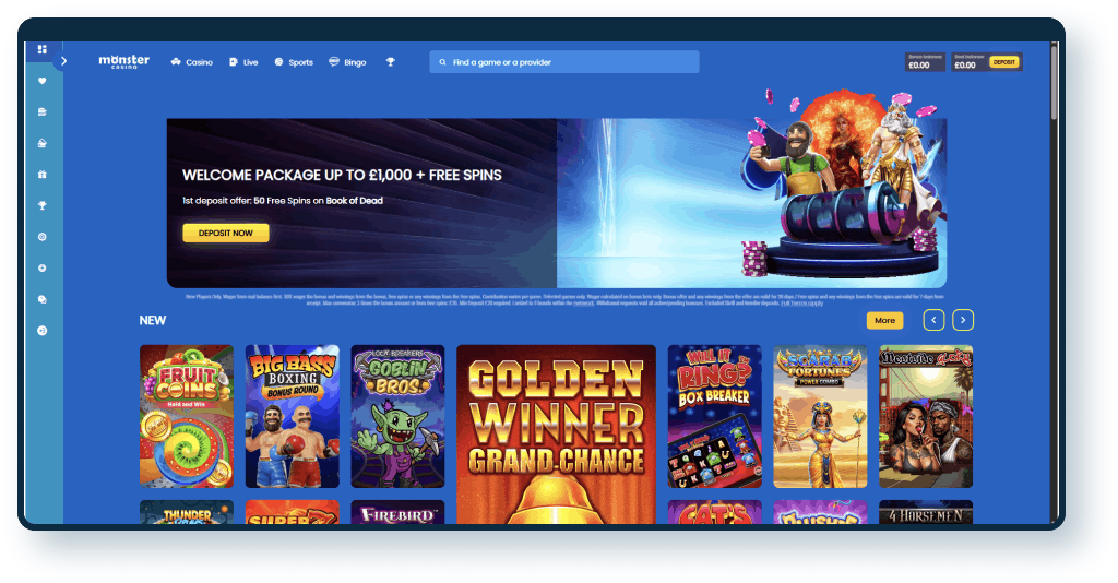Monster Casino Promo Code Review & Midweek Slot Tournament Opportunities for UK Players
