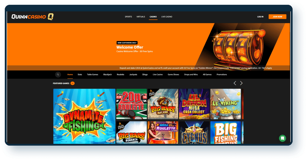 Quinn Casino Review