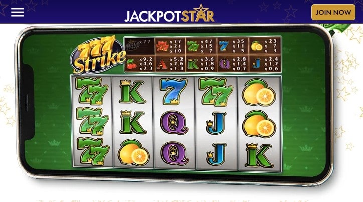 jackpotstar first deposit bonus